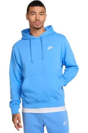 Nike Club Heren Hoodies - Blauw - Maat: S - Foot Locker