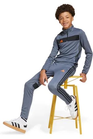 adidas Tiro 25 Essentials Unisex Broeken - Grijs - Maat: 111 - 116 CM - Poly Mesh - Foot Locker
