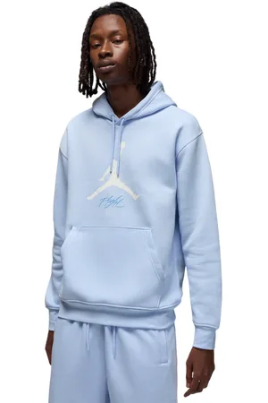 Jordan Essentials Heren Hoodies - Blauw - Maat: S - Katoen Jersey - Foot Locker