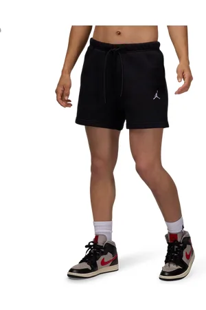Jordan Brooklyn Dames Korte Broeken - Zwart - Maat: XS - Katoen Jersey - Foot Locker