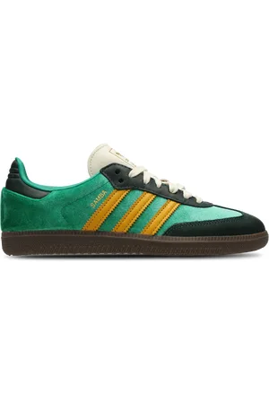 adidas Samba Dames Schoenen - Groen - Maat: 36 - Velours - Foot Locker