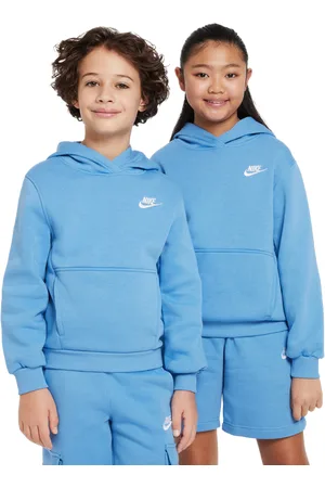 Nike Club Unisex Hoodies - Blauw - Maat: 122 - 128 CM - Foot Locker