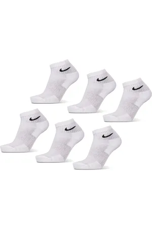 Nike Everyday + Cushioned Ankle 6 Pack Unisex Sokken - Wit - Maat: 38 - 42 - Katoen - Foot Locker