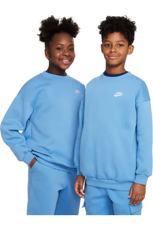 Nike Club Oversized Unisex Sweatshirts - Blauw - Maat: 128 - 137 CM - Foot Locker