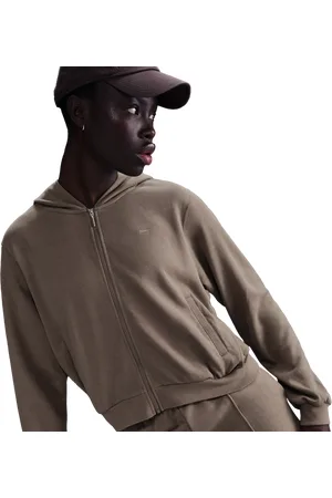 Nike Chill Dames Hoodies - Bruin - Maat: 34 - Katoen Jersey - Foot Locker