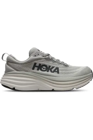 Hoka One One Bondi 8 Heren Schoenen - Grijs - Maat: 42 - Mesh/Synthetisch - Foot Locker
