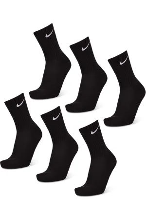 Nike Everyday Cushioned Crew 6 Pack Unisex Sokken - Zwart - Maat: 34 - 38 - Foot Locker