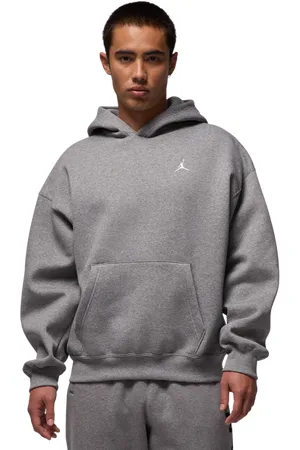 Jordan Brooklyn Heren Hoodies - Grijs - Maat: XS - Katoen Jersey - Foot Locker