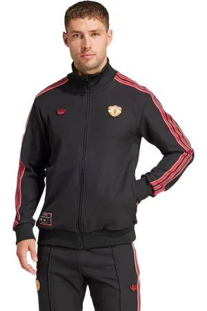 adidas Manchester United Heren Trainingspakken - Zwart - Maat: S - Poly Tricot - Foot Locker