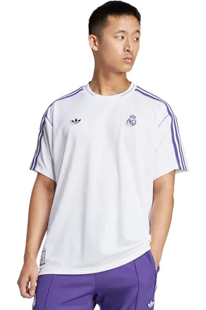 adidas Real Madrid Heren T-shirts - Wit - Maat: XS - Poly Jersey - Foot Locker