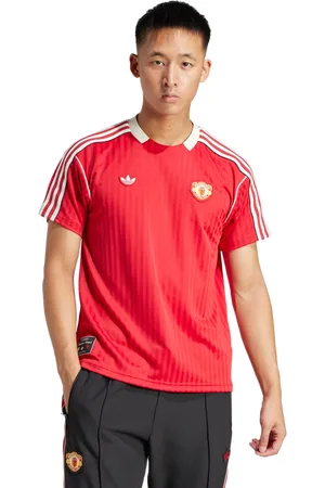 adidas Manchester United Heren T-shirts - Rood - Maat: XS - Poly Jersey - Foot Locker