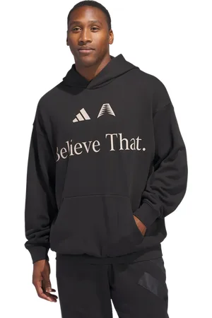 adidas Anthony Edwards Heren Hoodies - Zwart - Maat: S - Katoen Jersey - Foot Locker