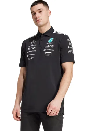 adidas Mercedes Heren Poloshirts - Zwart - Maat: XS - Poly Mesh - Foot Locker