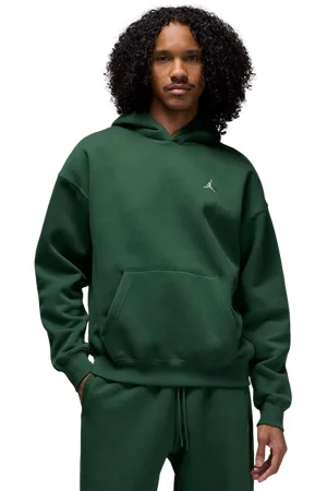 Jordan Brooklyn Heren Hoodies - Groen - Maat: XS - Katoen Jersey - Foot Locker