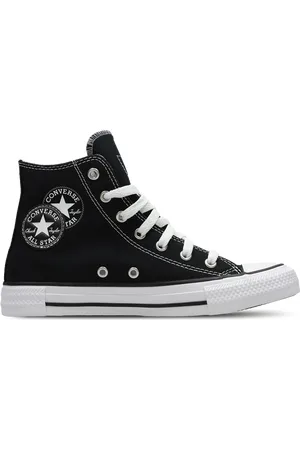 Converse Ctas Hi Unisex Schoenen - Zwart - Maat: 36 - Canvas - Foot Locker