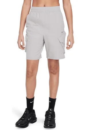 Nike City Utility Cargo Unisex Korte Broeken - Grijs - Maat: 158 - 170 CM - Katoen Jersey - Foot Locker