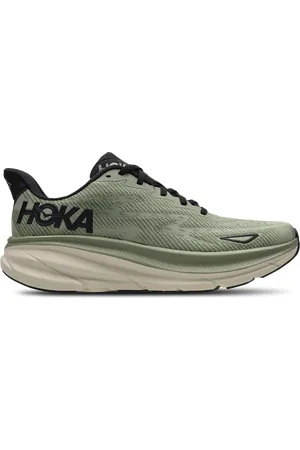 Hoka One One Clifton 9 Heren Schoenen - Groen - Maat: 41 1/3 - Mesh/Synthetisch - Foot Locker
