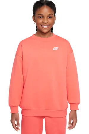 Nike Club Oversized Unisex Sweatshirts - Rood - Maat: 137 - 147 CM - Foot Locker