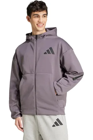adidas Z.n.e. Heren Jassen - Grijs - Maat: XL - Poly Mesh - Foot Locker