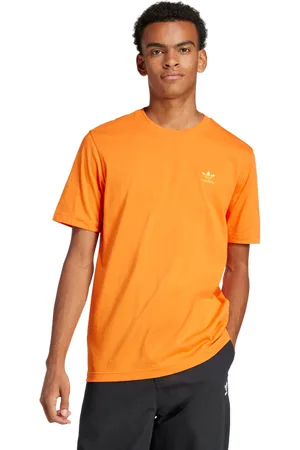 adidas Trefoil Heren T-shirts - Oranje - Maat: S - Katoen Jersey - Foot Locker