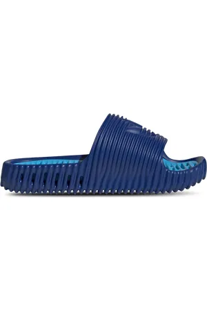 adidas Adilette Dames Slippers en Sandalen - Blauw - Maat: 36 2/3 - Rubber - Foot Locker