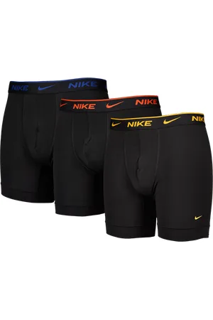 Nike Boxer Brief 3 Pack Unisex Ondergoed - Zwart - Maat: 38 - 42 - Foot Locker