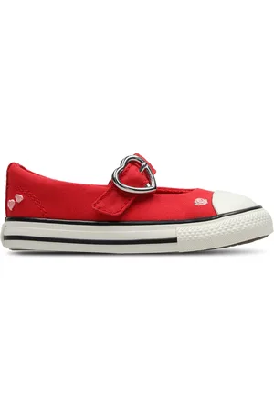 Converse Ctas Dainty Mary Jane Low Unisex Schoenen - Rood - Maat: 24 - Canvas - Foot Locker