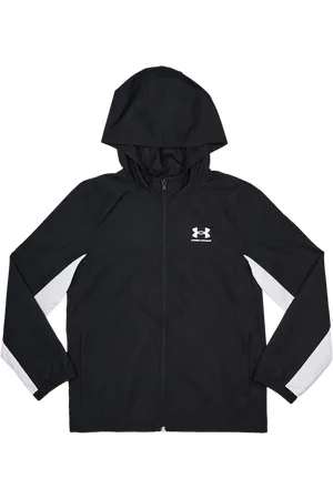 Under Armour Rival Woven Unisex Trainingspakken - Zwart - Maat: 137 - 149 CM - Poly Woven - Foot Locker