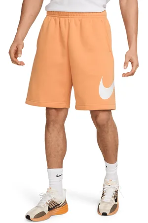 Nike Club Graphic Heren Korte Broeken - Oranje - Maat: XS - Katoen Jersey - Foot Locker