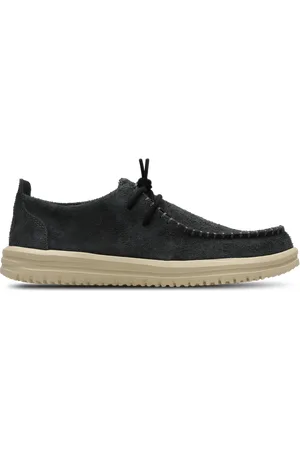Hey dude Wally Nxt Moc Heren Schoenen - Zwart - Maat: 41 - Canvas - Foot Locker