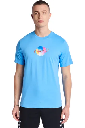 Nike Cosmic Youth Heren T-shirts - Blauw - Maat: XS - Katoen Jersey - Foot Locker