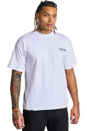 street cartel Racer Heren T-shirts - Wit - Maat: S - Foot Locker