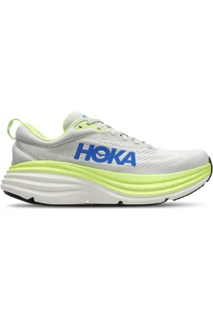 Hoka One One Bondi 8 Heren Schoenen - Wit - Maat: 41 1/3 - Mesh/Synthetisch - Foot Locker