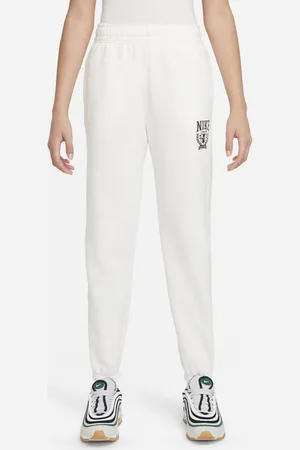 Nike Sportswear Unisex Broeken - Wit - Maat: 122 - 128 CM - Katoengeweven - Foot Locker