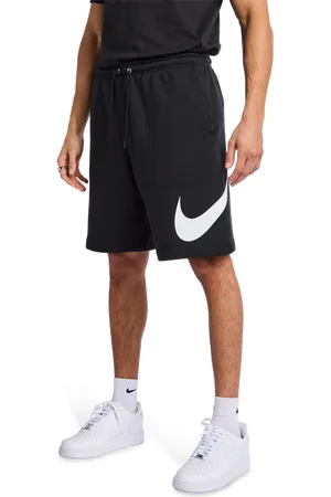 Nike Club Bb Heren Korte Broeken - Zwart - Maat: S - Katoen Fleece - Foot Locker