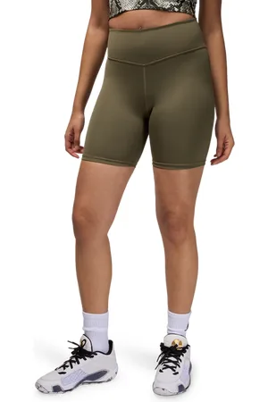 Jordan Sport Dames Korte Broeken - Olijf - Maat: XS - Katoen Jersey - Foot Locker