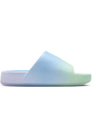 Nike Calm Dames Slippers en Sandalen - Blauw - Maat: 35.5 - Mesh/Synthetisch - Foot Locker