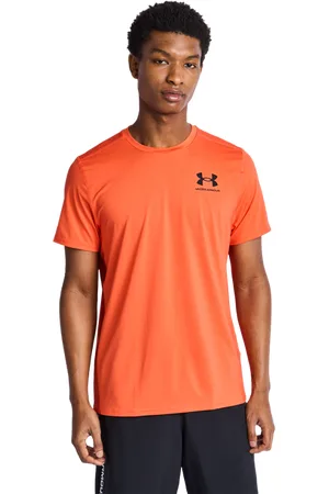 Under Armour Tech Heren T-shirts - Oranje - Maat: S - Poly Jersey - Foot Locker