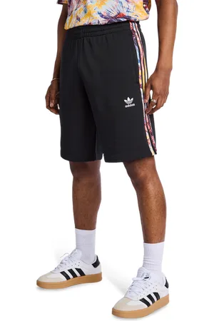 adidas Adicolor 70s Monogram Short Heren Korte Broeken - Zwart - Maat: M - Foot Locker