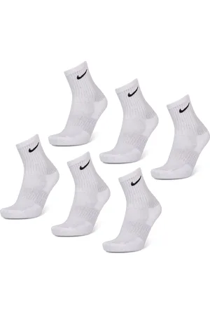 Nike Everyday Cushioned Crew 6 Pack Unisex Sokken - Wit - Maat: 34 - 38 - Foot Locker