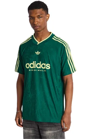 adidas Football Heren T-shirts - Groen - Maat: XS - Poly Jersey - Foot Locker