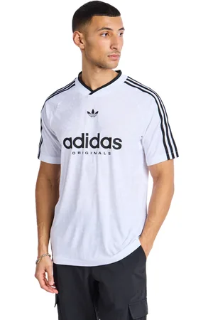 adidas Football Heren T-shirts - Wit - Maat: XS - Poly Jersey - Foot Locker
