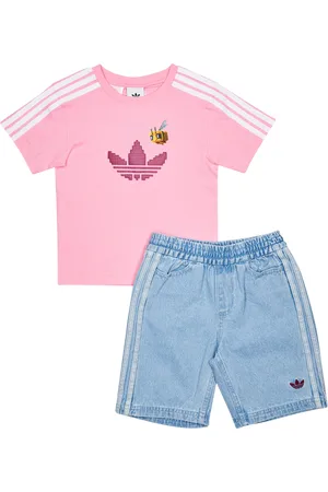 adidas Minecraft Unisex Trainingspakken - Wit - Maat: 105 - 110 CM - Katoen Jersey - Foot Locker