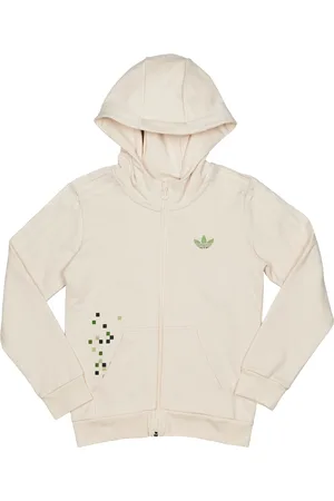 adidas Minecraft Gfx Unisex Hoodies - Wit - Maat: 129 - 134 CM - Katoen French Terry - Foot Locker