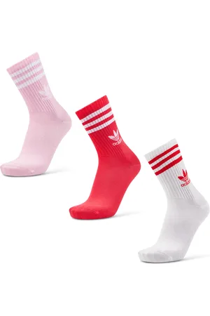 adidas Solid Crew 3 Pack Unisex Sokken - Wit - Maat: 37-39 - Foot Locker