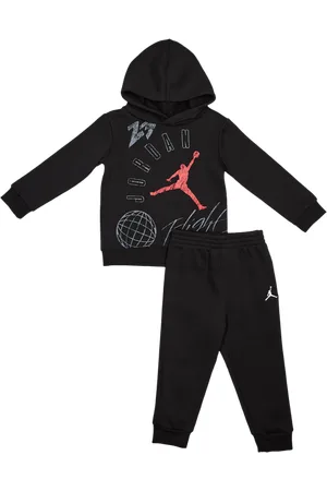Jordan Elements Unisex Trainingspakken - Zwart - Maat: 80 - 86 CM - Katoen Fleece - Foot Locker