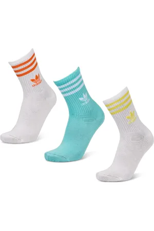 adidas Mid Cut Crew 3 Pack Unisex Sokken - Wit - Maat: 37-39 - Foot Locker