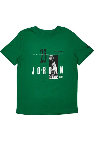 Jordan Gfx Unisex T-shirts - Groen - Maat: 128 - 137 CM - Foot Locker