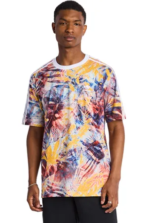 adidas Aop Heren T-shirts - Geel - Maat: XS - Foot Locker