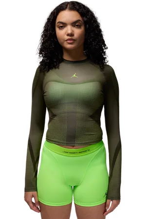 Jordan Dri-fit Dames T-shirts - Zwart - Maat: XS - Katoen Jersey - Foot Locker
